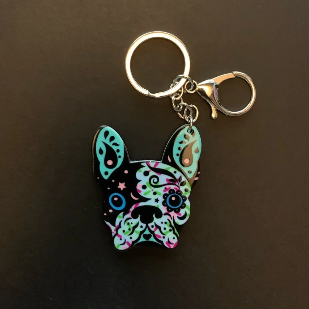 My blueberry bulldog key chain - Picture 1 of 3